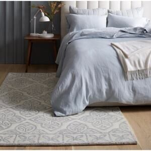 Quince European Linen Duvet Cover Size Full/Queen Mist # Q6